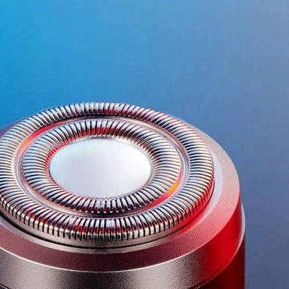 Rasoir électrique portable mini, étanche et rechargeable USB-C : puissant, rapide et longue autonomie, utilisable sur peau sèche ou humide.